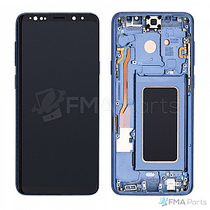[Full OEM] Samsung Galaxy S9+ Plus OLED Touch Screen Digitizer Assembly with Frame - Coral Blue